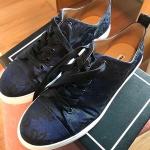 Karl Lagerfeld Shoes - Karl Lagerfeld Damask Navy Blue Patterned Sneakers Karl Lagerfeld Shoes - Karl Lagerfeld Damask Navy Blue Patterned Sneakers